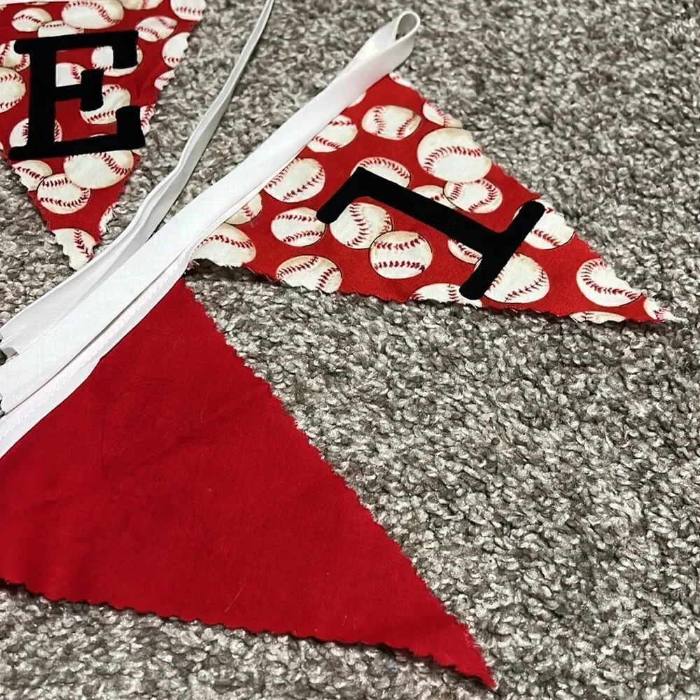 Baseball First Birthday Set ONE Banner Diaper Cover Cake Smash Boy